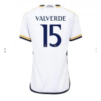 Billiga Real Madrid Federico Valverde #15 Hemma fotbollskläder Dam 2023-24 Kortärmad